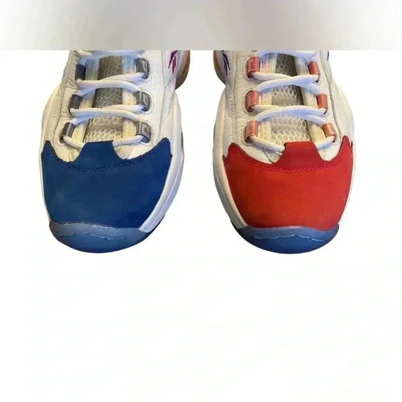 Reebok Question Mid J Double Cross Basketball Shoes Allen Iverson Size 8 - Picture 7 of 9